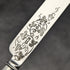 1858 British antique sterling silver blade cutlery set 6x2 in mahogany case